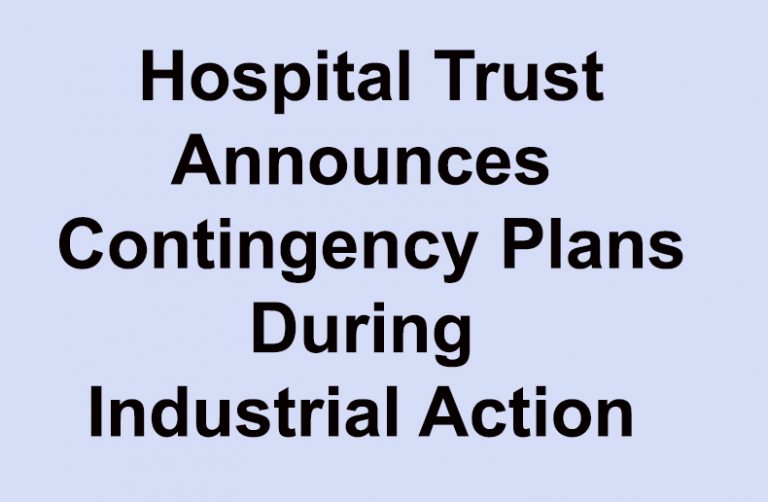 South East HSC Trust Announces Industrial Action Contingencies
