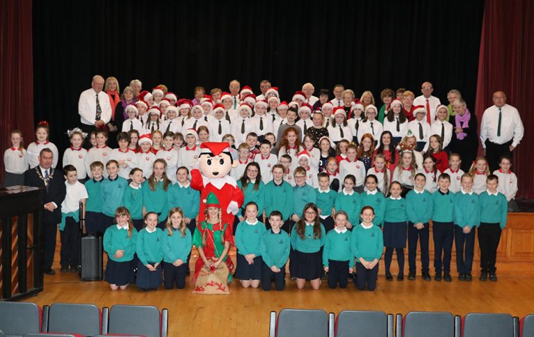 Children Sing At Intergenerational Service In The Downshire