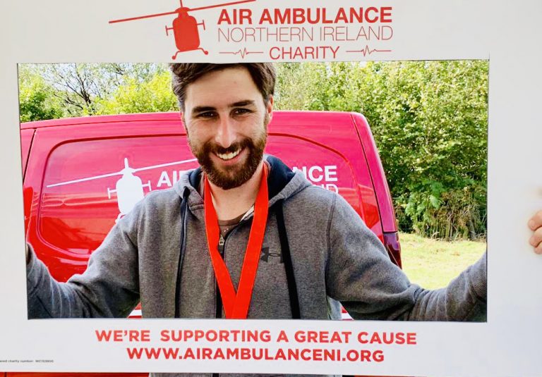 Down Man To Walk For Air Ambulance