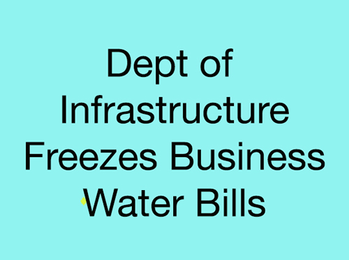 Mallon Freezes Water Bills For Businesses