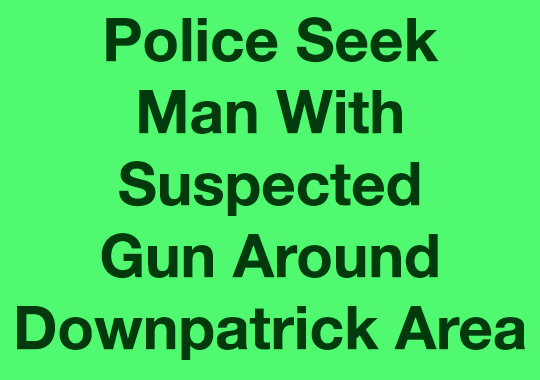 Man Points Suspected Gun In Ardglass And Downpatrick