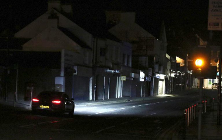 Market Street In The Dark On Monday Night