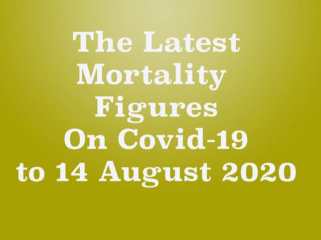 A Summary Of Covid-19 Deaths Up To 14 August 2020