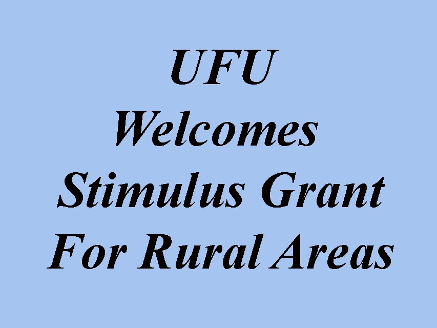 UFU Says Stimulus Fund Is Vital For Recovery
