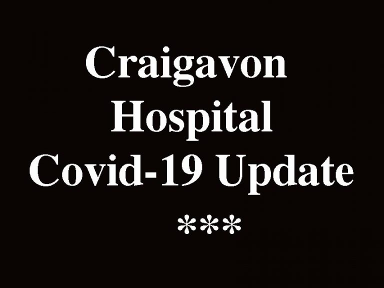 Craigavon Hospital Covid-19 Update For 8 September 2020