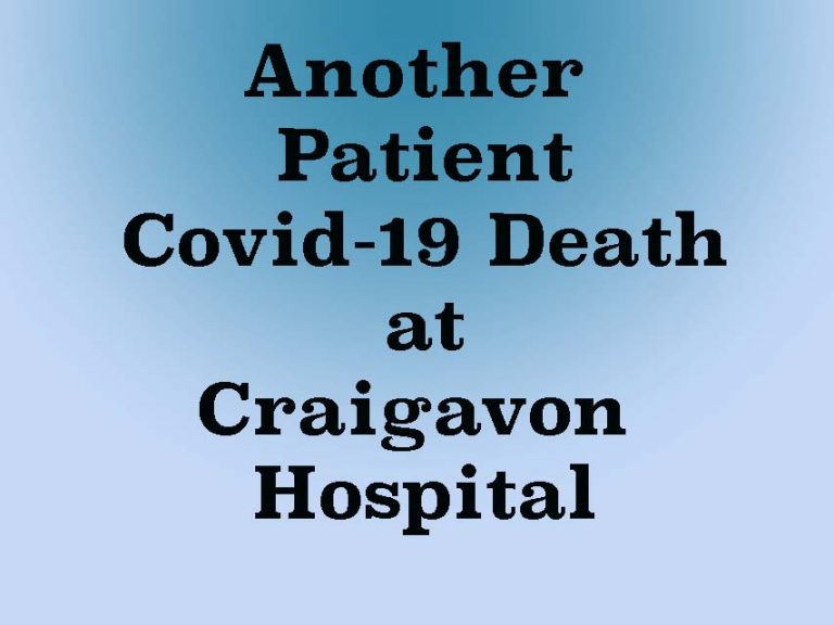 Another Death At Craigavon Hospital Due To Covid-19