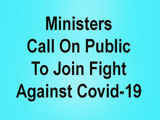 Minsters Make Public Statement On The Covid-19 Crisis Minsters Make Public Statement On The Covid-19 Crisis