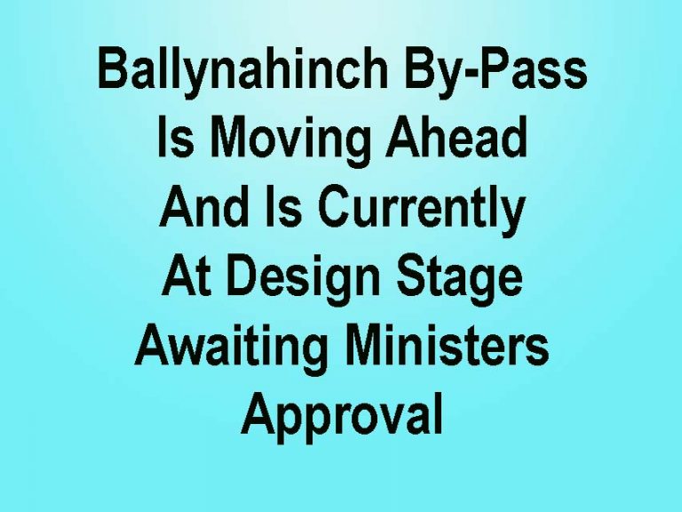 Ballynahinch By-Pass At Design Stage Of Development
