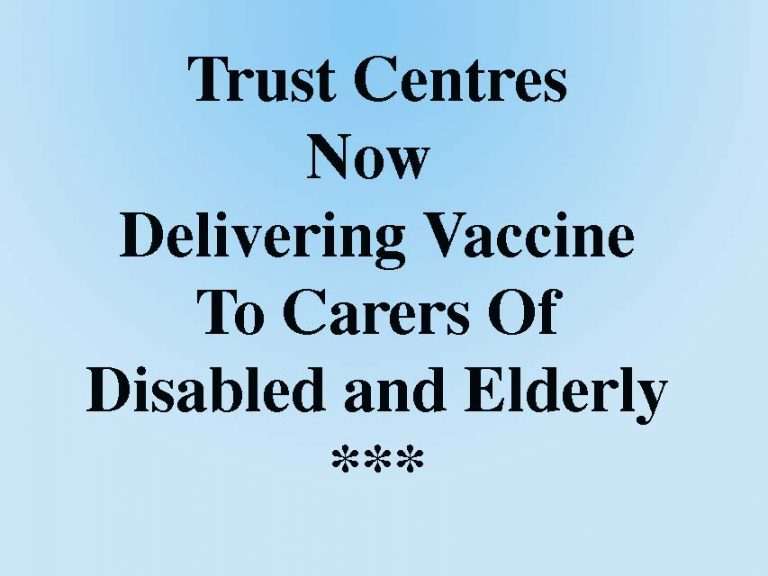 All Carers Can Now Book A Covid-19 Vaccine At Their Trust All Carers Can Now Book A Covid-19 Vaccine At Their Trust