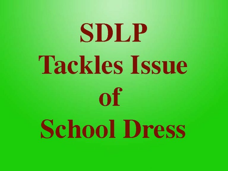 SDLP Backs Need For A School Uniform Code Change