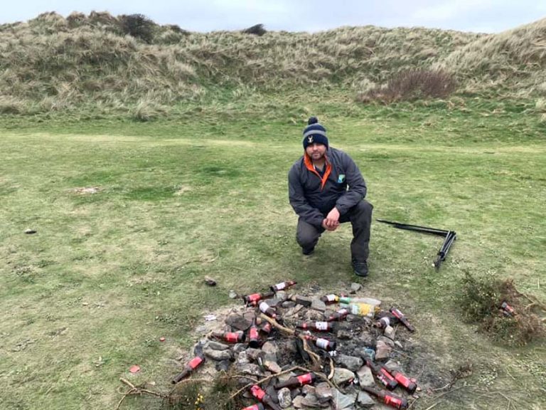 Lewis Disgusted At Mess On Tyrella Beach After Party