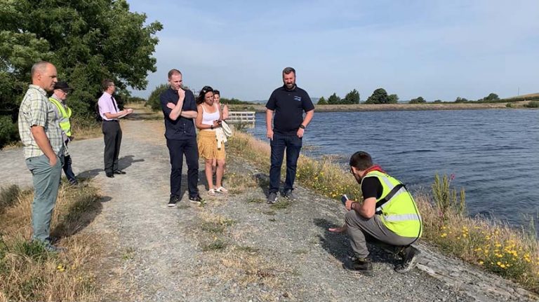 Hazzard Meets NI Water Officials At Lough Island Reavy