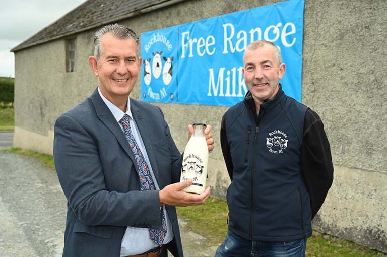 Poots Visits Farm Businesses Near Crossgar