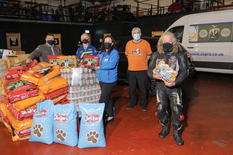 Rathfriland Motorcycle Club Donate Animal Food To USPCA