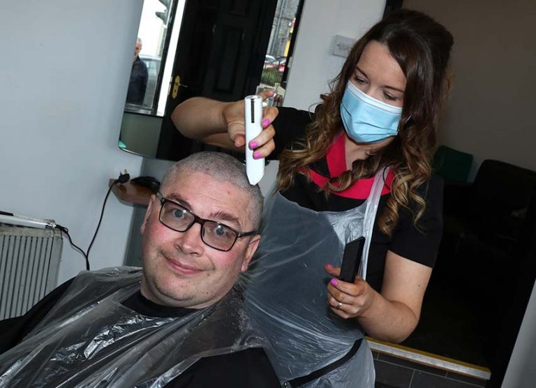 Castlewellan Man Braves The Shave For Macmillan Cancer