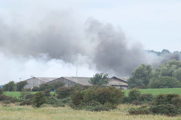 Major Fire At MacNabb’s Recycling Centre Near Killough