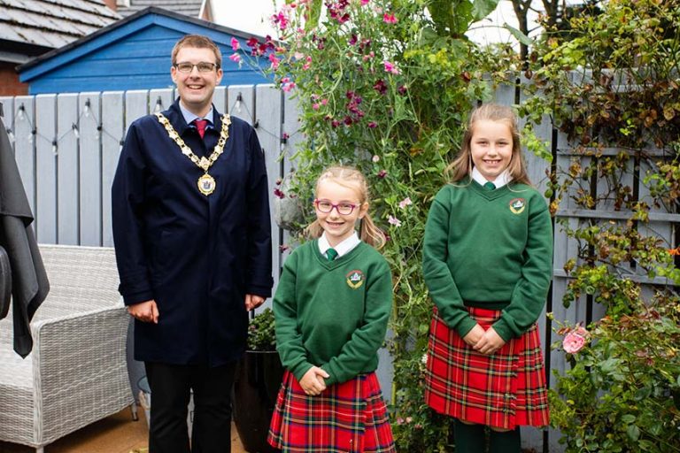 Tallest Sunflower Prize In Ards For Two Donaghadee Sisters