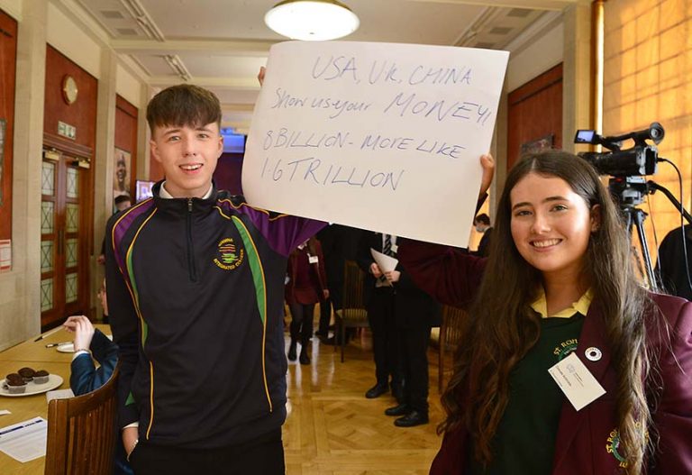 Shimna College Students In Stormont Climate Debate