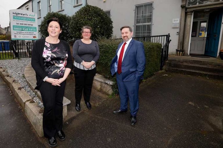 Health Minister Swann Visits Womens Aid Armagh Down