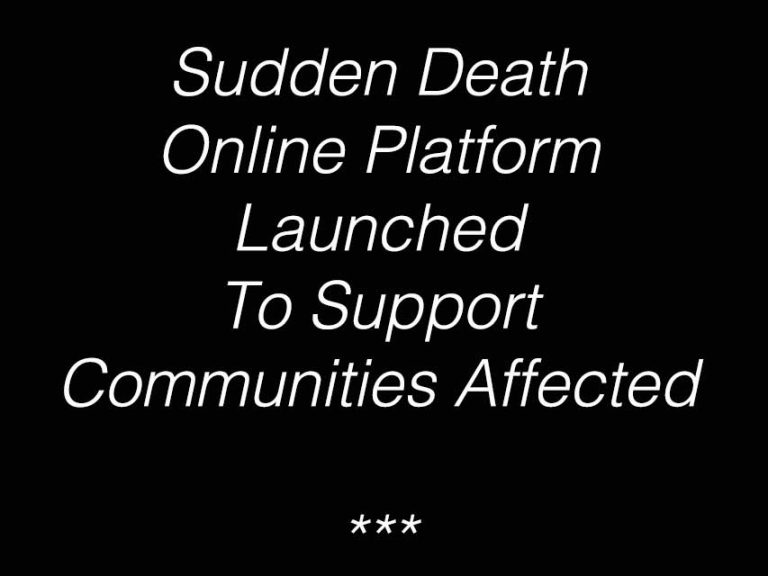 Online Platform To Support Communities After Sudden Death