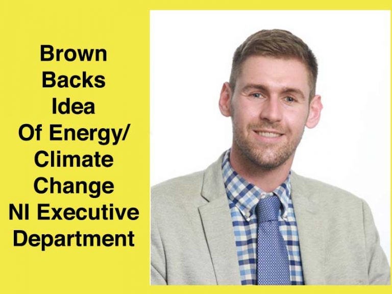 Brown Backs Energy and Climate Change Department Idea