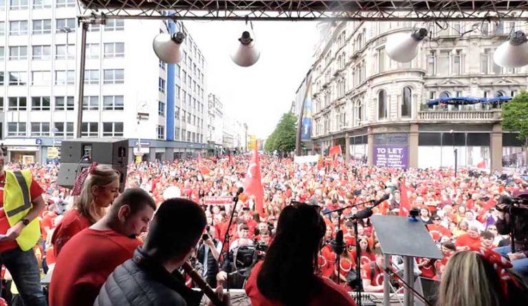 An Lá Dearg Turns Belfast Red For The Irish Language Act
