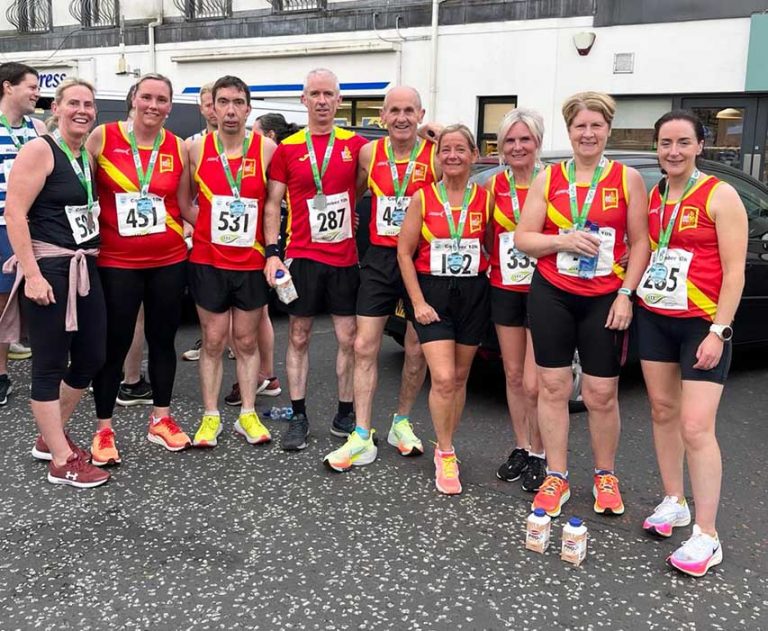 East Down AC Runners Enjoying The Good Weather