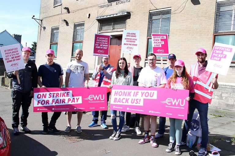 Downpatrick CWU Members Join National Strike Downpatrick CWU Members Join National Strike