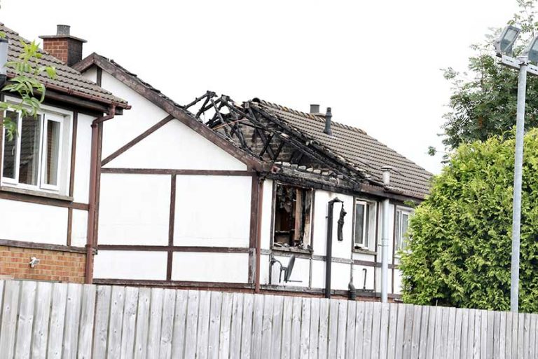 Property Badly Damaged In Crossgar Fire