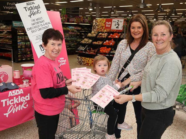 Downpatrick ASDA Colleague Supports Tickled Pink