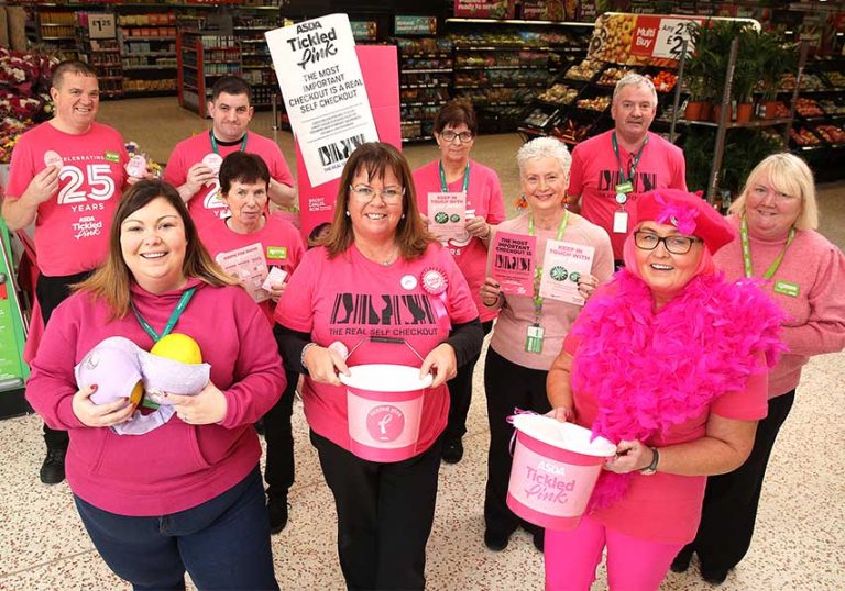 ASDA Colleagues Tickled Pink For Breast Cancer ASDA Colleagues Tickled Pink For Breast Cancer