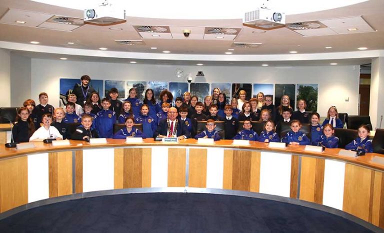 Downpatrick Primary Schools Visit Council Chamber