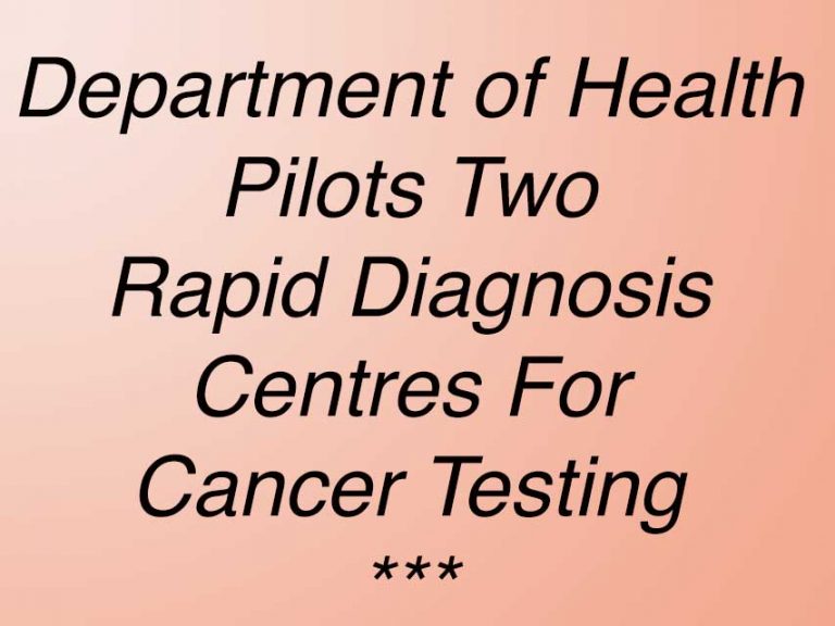 Rapid Door Opens For Cancer Patients In Pilot