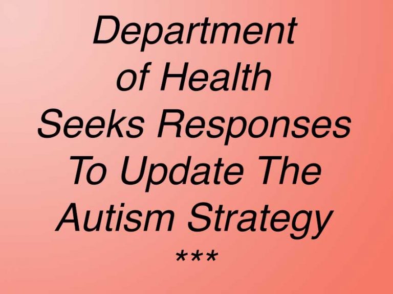 Consultation On Updated Autism Strategy