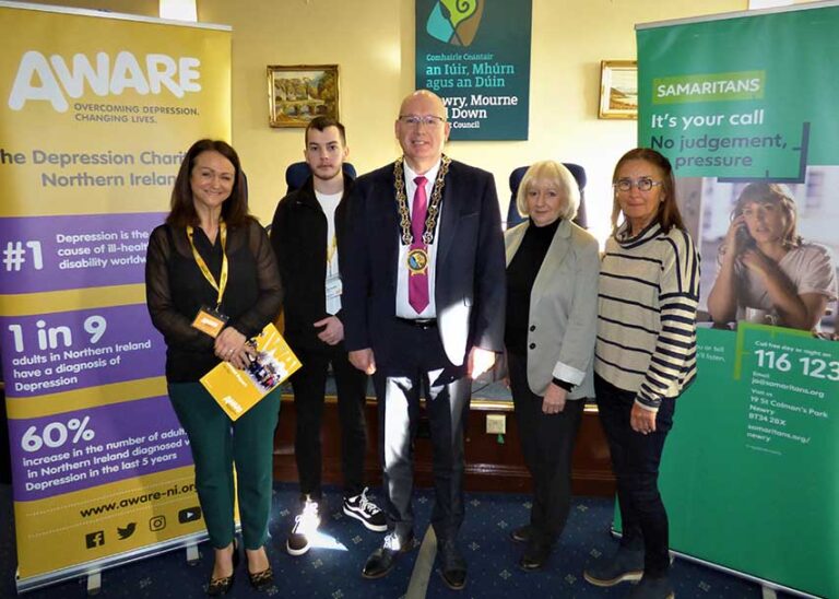 NMD Council Chair Meets Aware NI And Samaritans