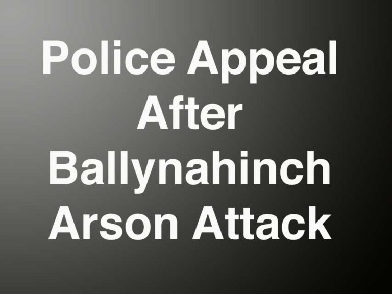 Police Appeal After Ballynahinch Arson Attack