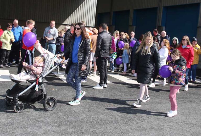 Saintfield United FC Does Third Mental Health Walk