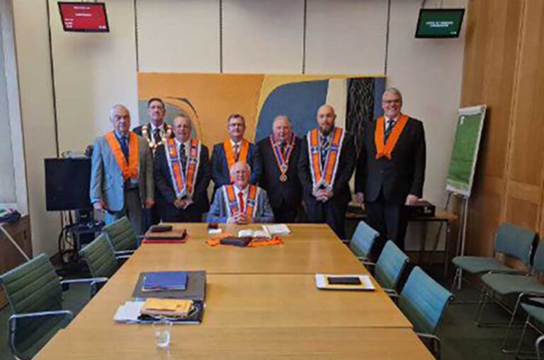 Shannon Re-elected At HOC Lodge Installation