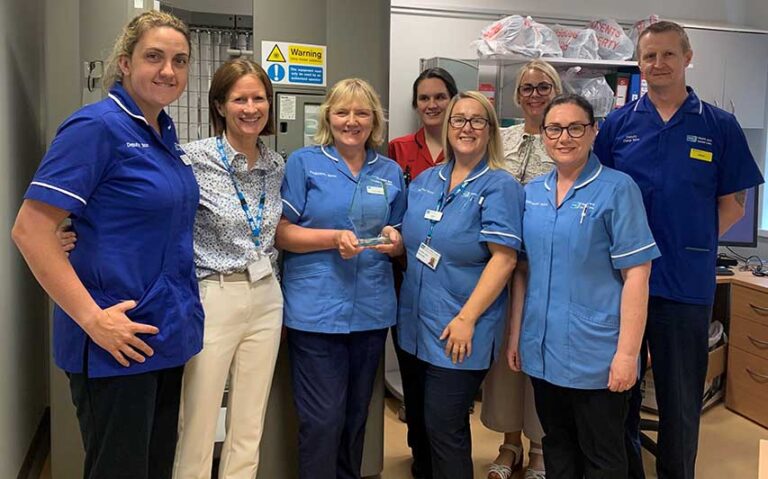 Downe Hospital UVB Skincare Team Win Top Award