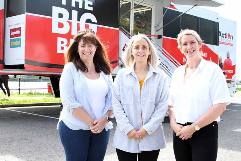 The Action Cancer Big Bus Visits Dundrum