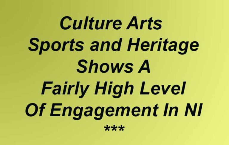 Arts Culture Heritage & Sports Participation Is Good