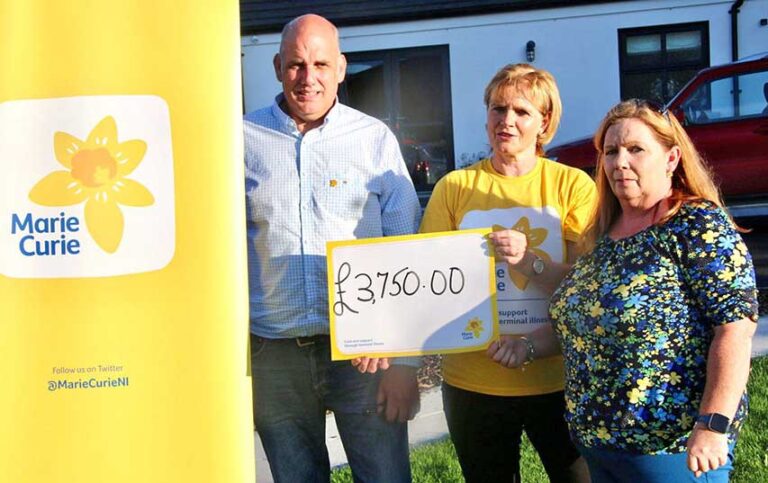 Fundraiser For Marie Curie Raises A Superb £3750