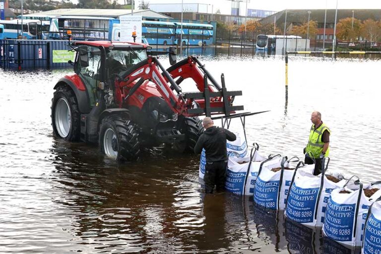 DfI To Start Pumping Out Downpatrick Flood Water