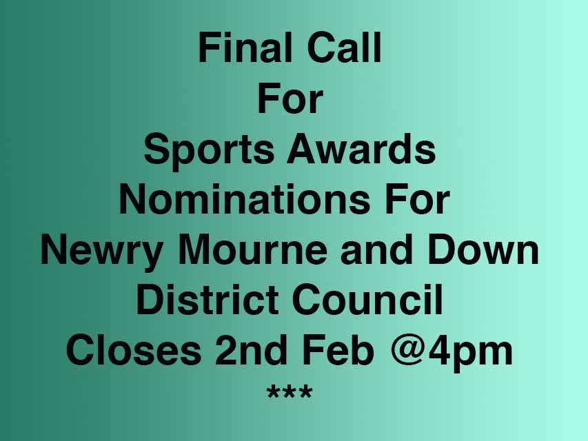 Final Call For NMD Sports Awards Nominations