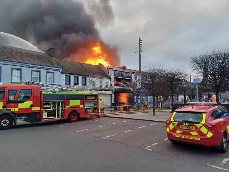 NIFRS Tackle Blaze In Conway Square Newtownards