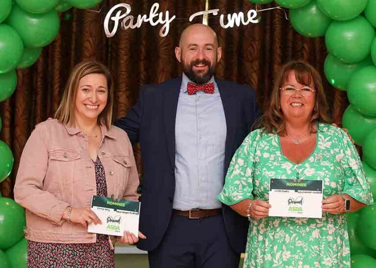 Two Asda Colleagues Celebrating 50 Years Service