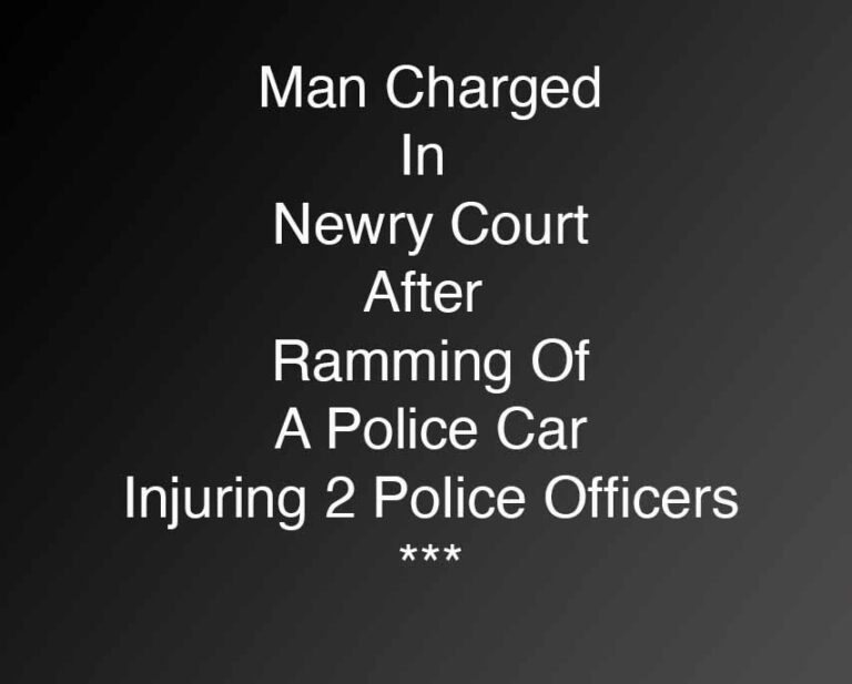 Two Officers Injured After Newry Police Car Rammed