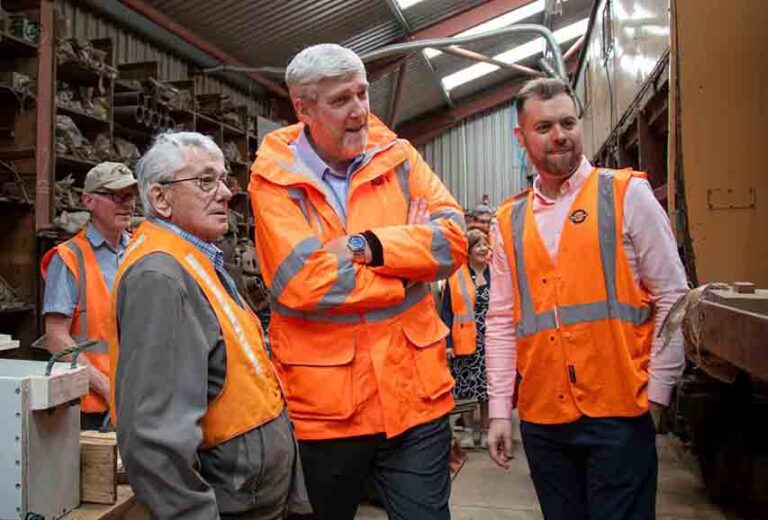 DfI Minister John O’Dowd Visits Downpatrick Railway