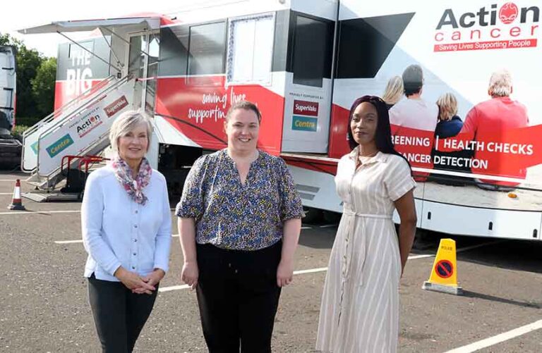 Action Cancer Big Bus Visits Newcastle