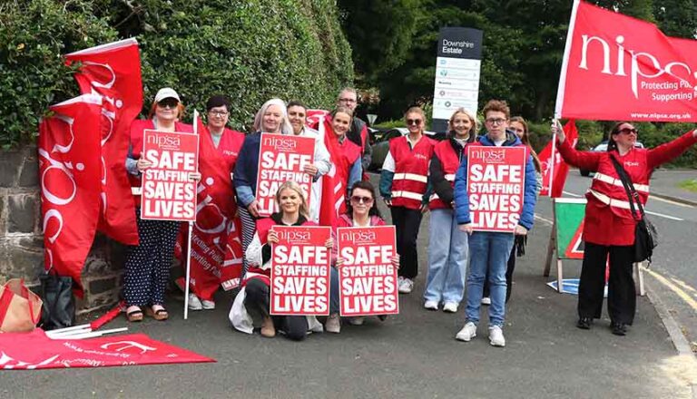 Social Workers Picket For Safer Staffing Levels